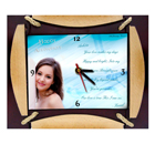 Photo Frame Square Dial Clock-HBC75